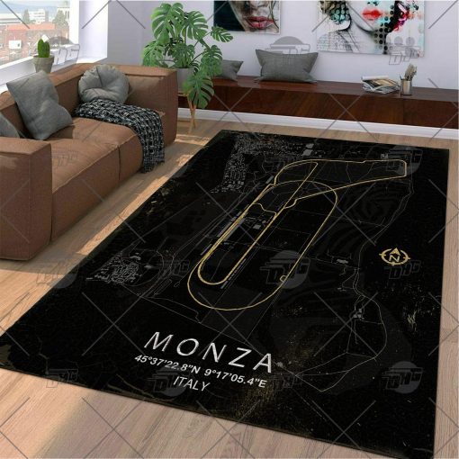 Formula One F1 Racing RUG Monza Italy Circuit Map Best Racing Decoration