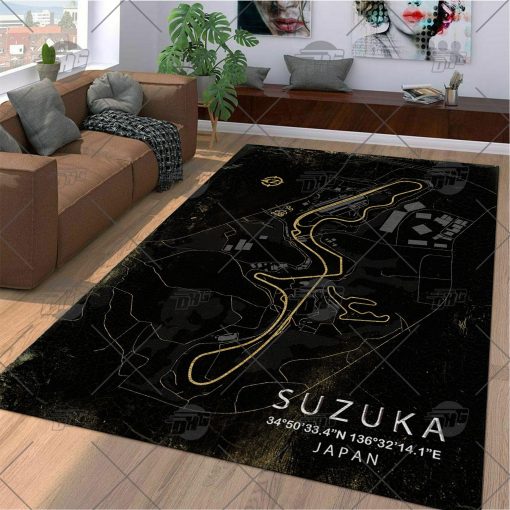 Formula One F1 Racing RUG Suzuka Japan Circuit Map Best Racing Decoration