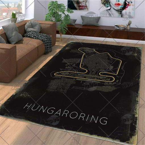 Formula One F1 Racing RUG Hungagoring Circuit Map Best Racing Decoration