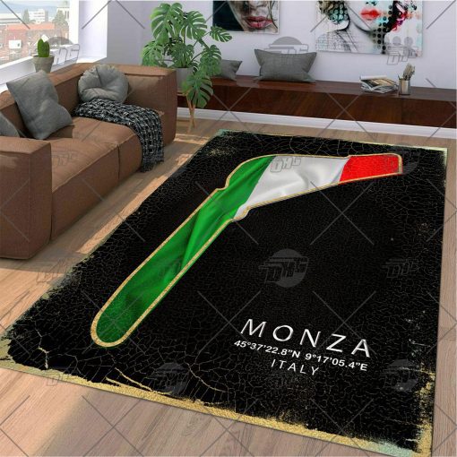 Formula One F1 Racing RUG Monza Italy Circuit Map Best Racing Decoration