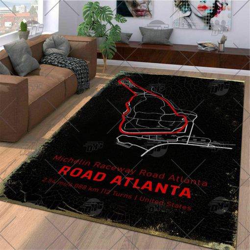 Formula One F1 Racing RUG Road Atlanta Circuit Map Best Racing Decoration