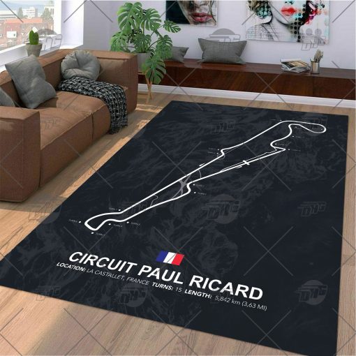 Formula One F1 Racing RUG Paul Ricard Circuit Map Best Racing Decoration