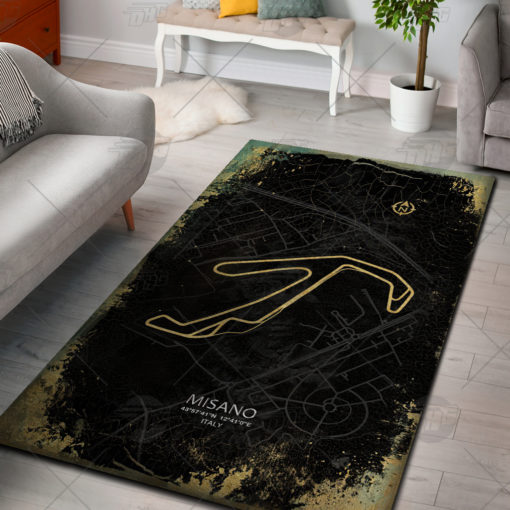 Formula One F1 Racing RUG Misano Italy Circuit Map Best Racing Decoration