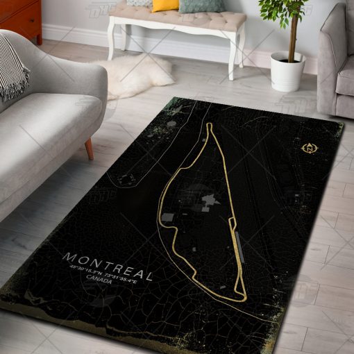 Formula One F1 Racing RUG Montreal Canada Circuit Map Best Racing Decoration