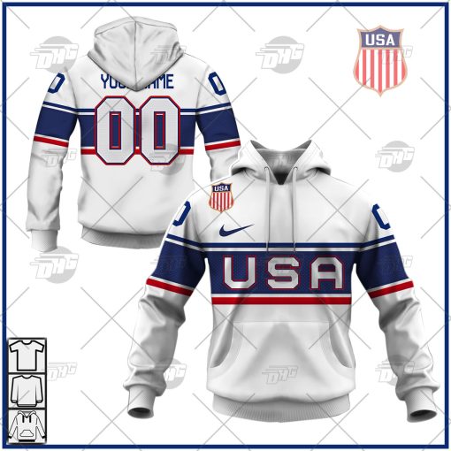 USA Hockey Home 2022 Olympic Personalized Jersey