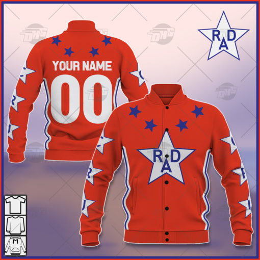 Personalize RAD Racing Cru Jones 80s Classic Vintage Retro Red Jacket