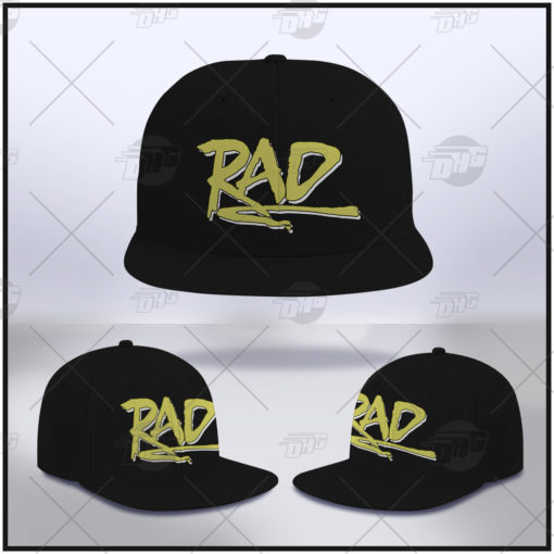 RAD Racing Cru Jones 80s Movie Classic Vintage Black Snapback Hat Trucker Cap Hot Sale