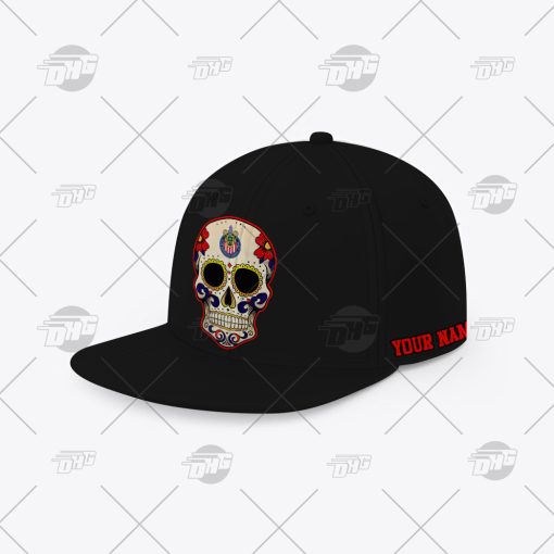 Personalized Sugar Skull Day Of The Dead C.D. Guadalajara Chivas Cap Hat Snapback Best Gift