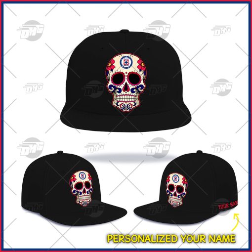 Personalized Sugar Skull Day Of The Dead Cruz Azul Cap Hat Snapback Best Gift