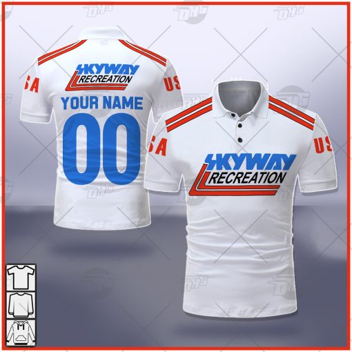 Personalize Skyway Recreation BMX Racing Classic Vintage Retro Jersey POLO