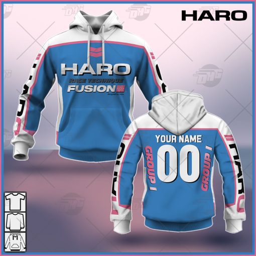 Personalize Haro BMX Racing Old School Classic Vintage Retro Blue Jersey