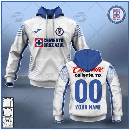 Personalize Liga MX Cruz Azul 2021/22 Away Jersey