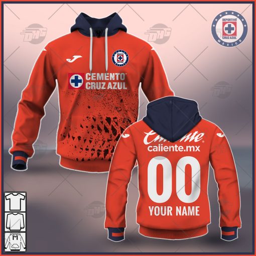 Personalize Liga MX Cruz Azul 2021/22 Third Jersey