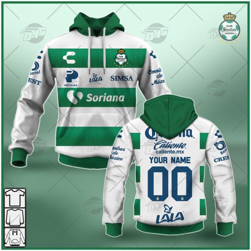 Personalize Liga MX Santos Laguna 2021/22 Home Jersey