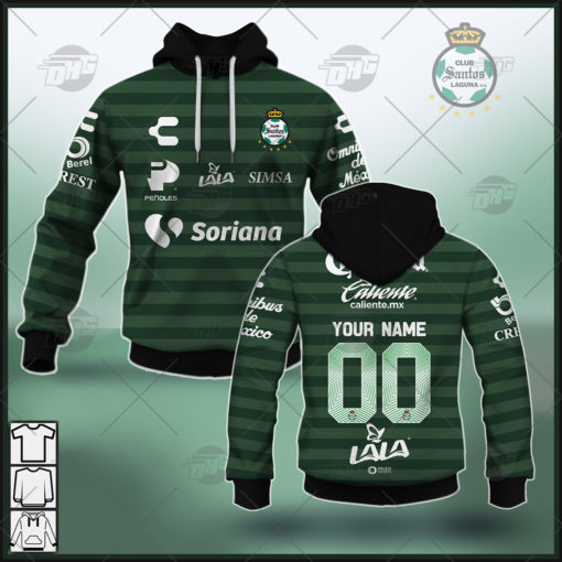 Personalize Liga MX Santos Laguna 2021/22 Away Jersey