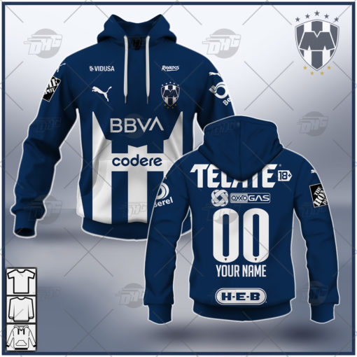 Personalize Liga MX C.F. Monterrey 2021/22 Home Jersey