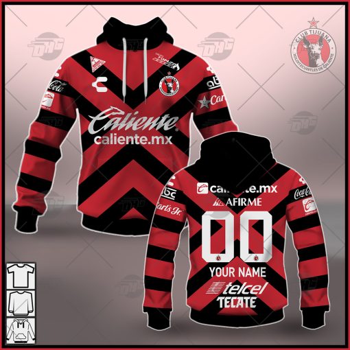 Personalize Liga MX Club Tijuana 2021/22 Home Jersey