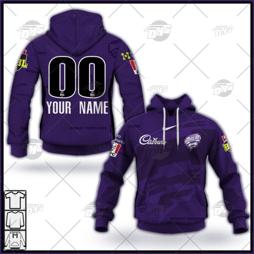 Customised BBL Hobart Hurricanes Men’s 2021/22 Jersey