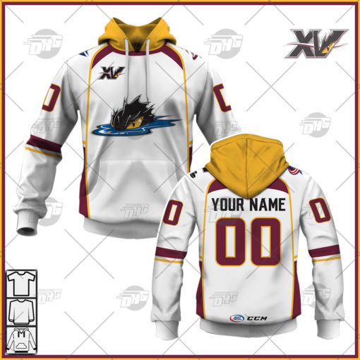Personalise AHL CCM Quicklite Cleveland Monsters White Jersey