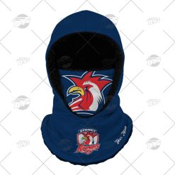 Personalized NRL Sydney Roosters Hooded Gaiter Scarf Hooded Gaiter NRL