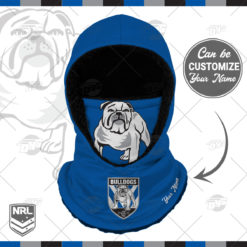 Personalized NRL Canterbury Bulldogs Hooded Gaiter Scarf Hooded Gaiter NRL