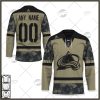 Personalized NHL Dallas Stars Camo Military Appreciation Team Authentic Custom Practice Jersey