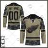 Personalized NHL Dallas Stars Camo Military Appreciation Team Authentic Custom Practice Jersey