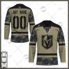 Personalized NHL Vancouver Canucks Camo Military Appreciation Team Authentic Custom Practice Jersey