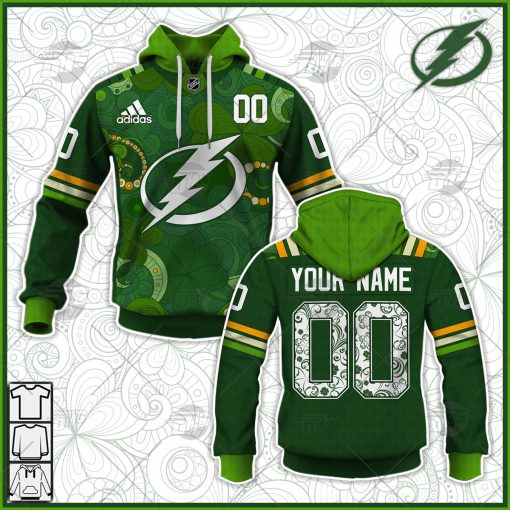 Personalized NHL Tampa Bay Lightning Jersey 2022 St. Patrick’s Day Hoodie Shirt Long Sleeve