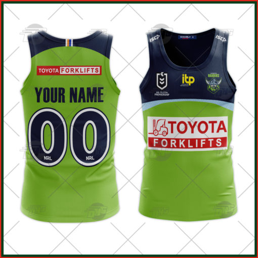 Personalise NRL Canberra Raiders 2022 Home Tank Top