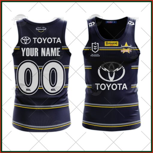 Personalise NRL North Queensland Cowboys 2022 Home Tank Top