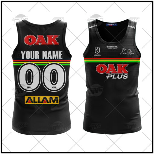 Personalise NRL Penrith Panthers 2022 Home Tank Top