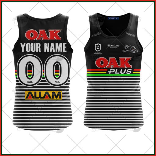 Personalise NRL Penrith Panthers 2022 Alternate Tank Top