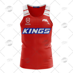 Personalise NRL Dolphins 2022 Heritage Tank Top