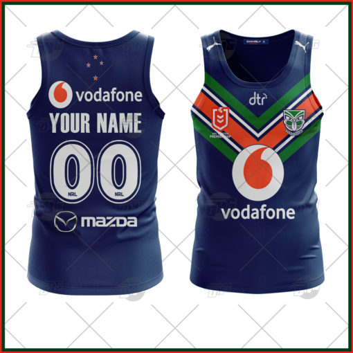 Personalise NRL New Zealand Warriors 2022 Home Tank Top