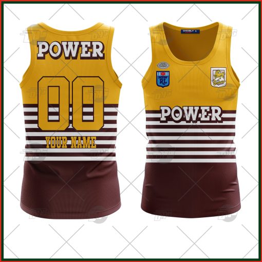 Personalized Brisbane Broncos 1988 ARL/NRL Vintage Retro Heritage Tank Top For Men Women