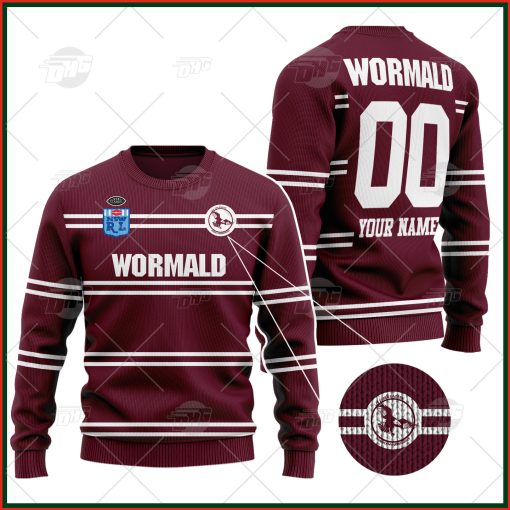 Personalized Manly Sea Eagles 1987 ARL/NRL Vintage Retro Wool Ugly Sweater For Men Women