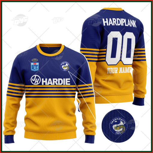 Personalized Parramatta Eels 1986 ARL/NRL Vintage Retro Wool Ugly Sweater For Men Women