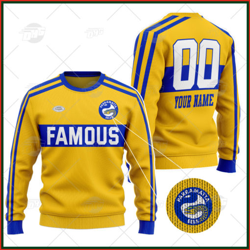 Personalized Parramatta Eels 1980 Famous ARL/NRL Vintage Retro Wool Ugly Sweater For Men Women