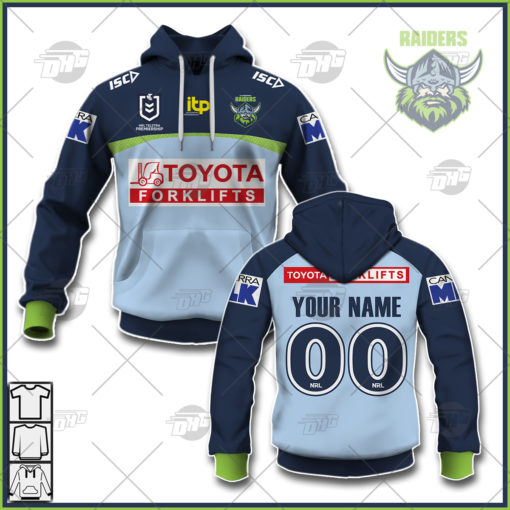 Personalise NRL Canberra Raiders 2022 Away Jersey