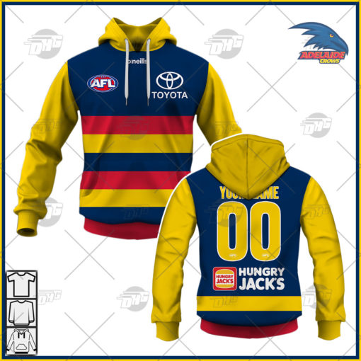 Personalise AFL Adelaide Crows 2022 Home Guernsey