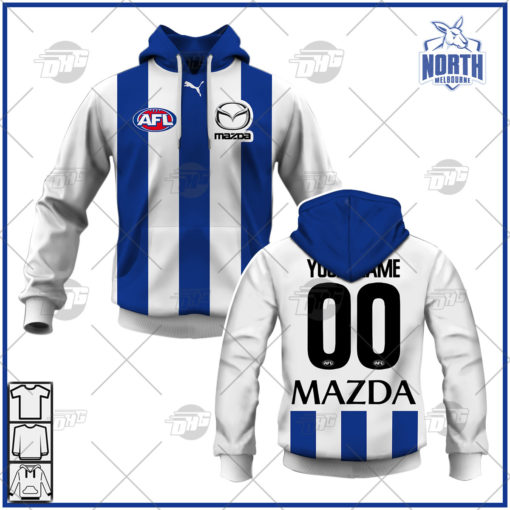 Personalise AFL North Melbourne Football Club 2022 Home Guernsey