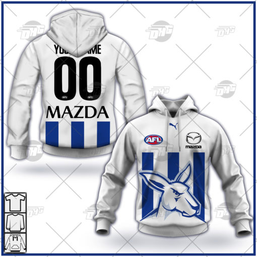 Personalise AFL North Melbourne Football Club 2022 Away Guernsey