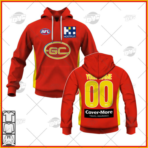 Personalise AFL Gold Coast Suns Football Club 2022 Home Guernsey