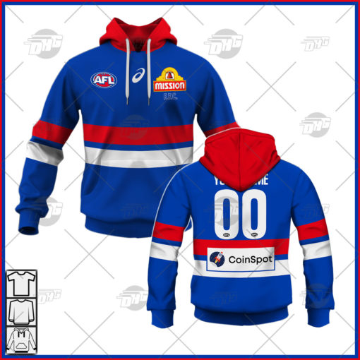 Personalise AFL Western Bulldogs 2022 Home Guernsey