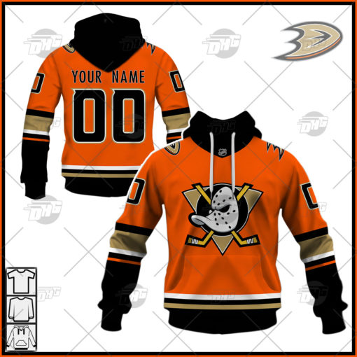 Personalized NHL Men’s Anaheim Ducks 2022 Orange Alternate Jersey