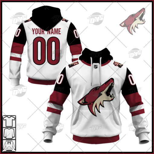 Personalized NHL Men’s Arizona Coyotes 2021 Fanatics Branded White Breakaway Jersey