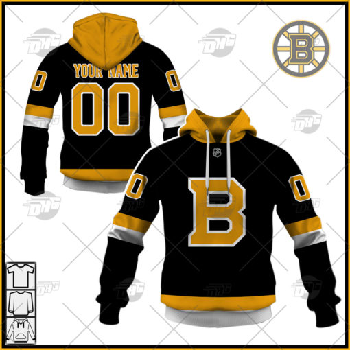 Personalized NHL Men’s Boston Bruins 2022 Black Alternate Primegreen Pro Jersey