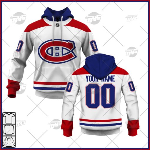 Personalized NHL Men’s Montreal Canadiens 2022 White Away Jersey