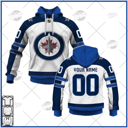 Personalized NHL  Men’s Winnipeg Jets 2022 White Away Jersey